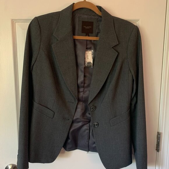 NWT Grey 2 Button Suit Blazer - Picture 1 of 6